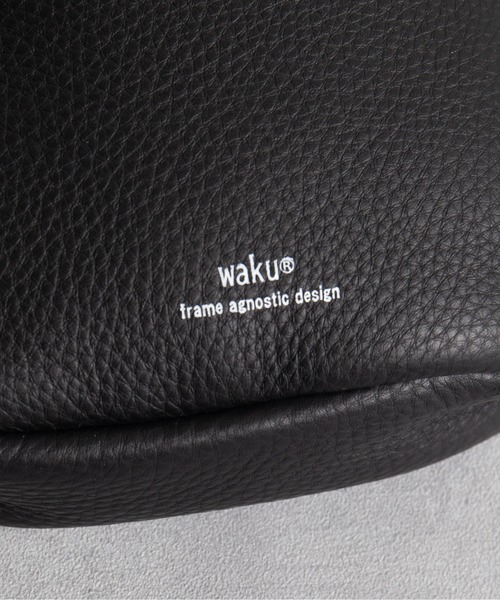 waku（ワク） ショルダーバッグ ワク / 「KURO」Series レザー