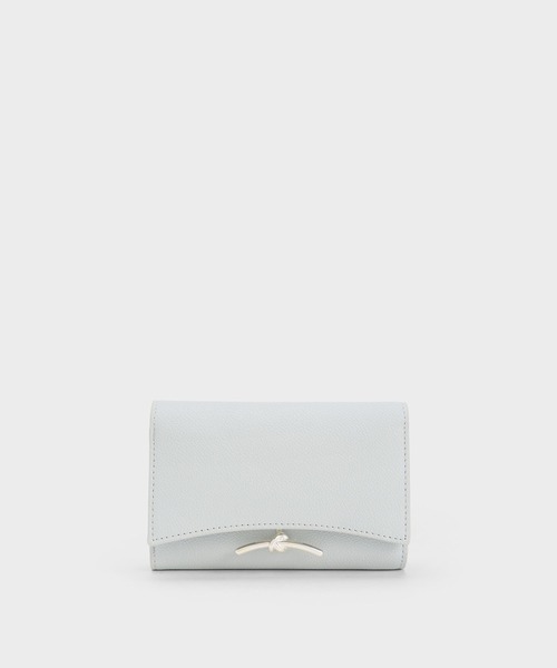 CHARLES & KEITH◇Huxleyフロントフラップウォレット◇送料込 CHARLES & KEITH｜Huxley ハクスリー メタリックアクセント