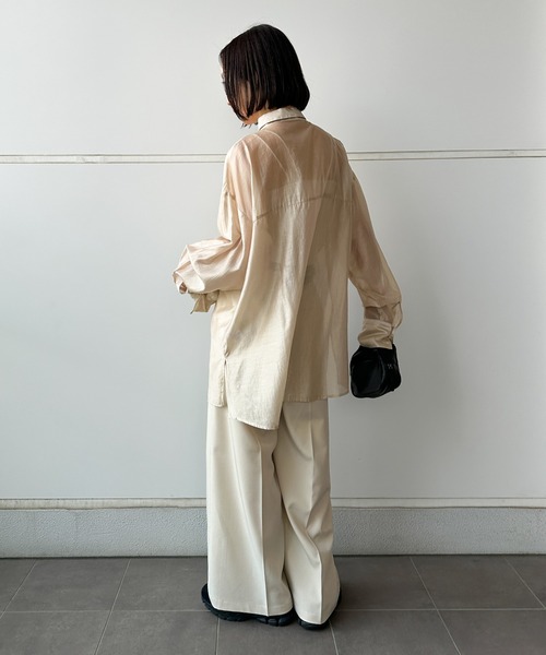 シアーシャツ　売り切りSALE! セール】ビッグシルエットシアーシャツ（シャツ/ブラウス）｜SEN TOKYO