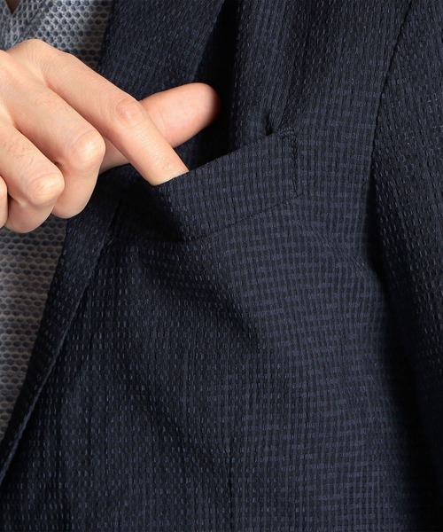 新品未使用 the highlights ブラックネイビー テーラードジャケット black-label-ss23-13516359-s-