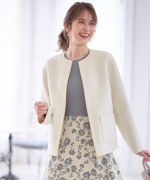 any SiS ジャケット ノーカラージャケット 「2WAY」ショート