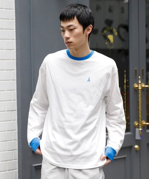 ALAND tシャツ 「UNISEX」ALAND／リンガーバックロゴ長袖Tシャツ