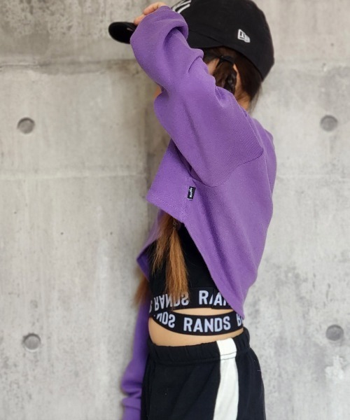 RandS/R トレーナー RandS/RベリーショートTR キッズ 子供服