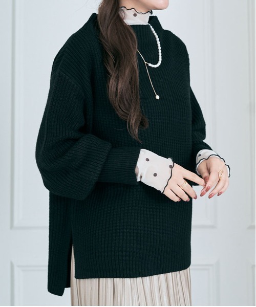 ニット セーター バルーン スリーブ ルーズ レディース : ZOZOTOWN