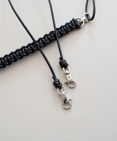 SENTI ネックレス センティ / LEATHER BRAID MULTI STRAP レザー