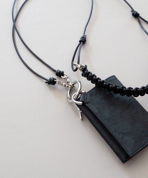SENTI ネックレス センティ / LEATHER BRAID MULTI STRAP レザー