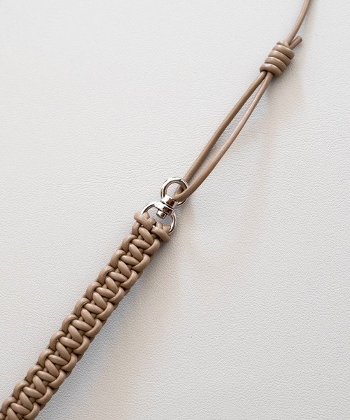 アクセサリー SENTI SENTI ネックレス センティ / LEATHER BRAID MULTI STRAP レザー