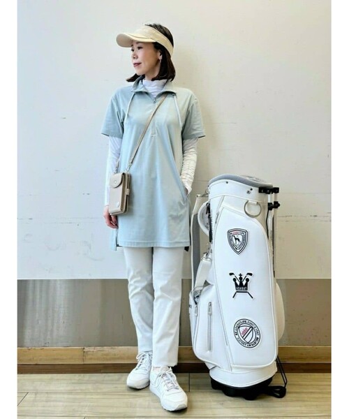 アダバット　adabat チュニック丈 半袖プルオーバー adabat チュニック 「接触冷感／UVカット」チュニック丈 半袖