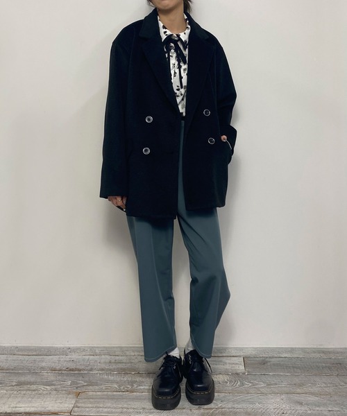 パンツ 配色ステッチイージーサルエルパンツ レディース : ZOZOTOWN