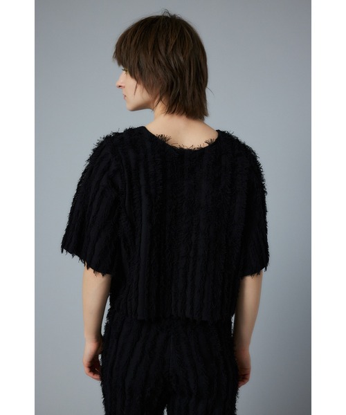 HeRIN.CYE tシャツ Fringe 2way knit tops フリンジツーウェイ