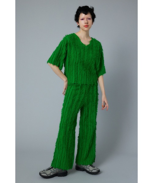 トップス HeRIN.CYE Cut fringe knit tops HeRIN.CYE | Fringe 2way knit tops (ニット ) |SHEL'TTER WEBSTORE