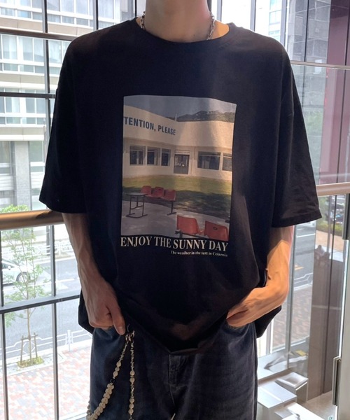 【関税込】 グラフィック プリント 半袖 Tシャツ - ブラック グラフィックプリントTシャツ(M ブラック): トップス｜Right-on
