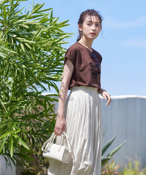 Tiaclasse tシャツ 立体刺繍ロゴTシャツカットソー レディース