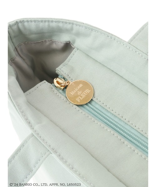 Maison de FLEUR トートバッグ けろけろけろっぴ サイドポケット