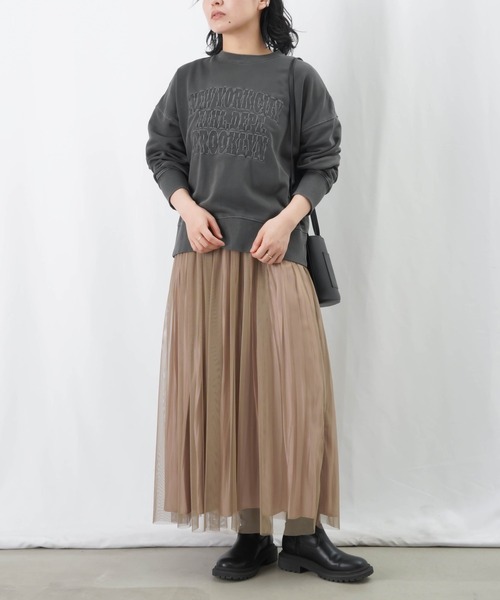 LADY LUCK LUCA スウェット LC/LLL ピグメント加工刺繍ロゴ