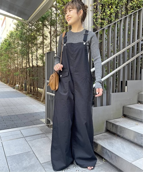 Spick&Span ラメリブクルーネックプルオーバー グレー スピック＆スパン Spick & Span 《追加》ラメリブクルーネック