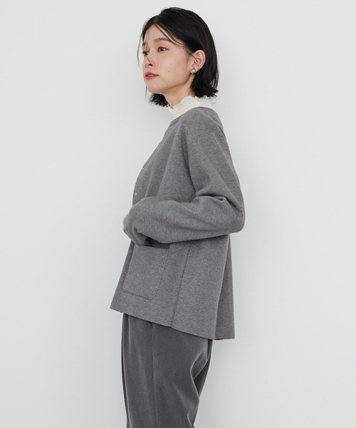 AMERICAN HOLIC カーディガン バイパチクルーネックニット