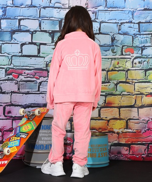 BABYDOLL（ベビードール） パンツ 親子お揃い パイピングベロアロング