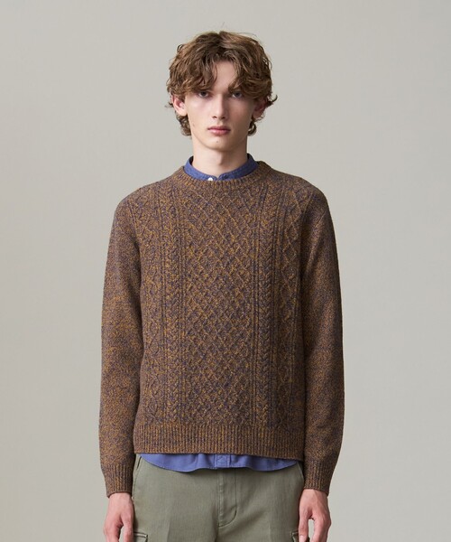 J.PRESS（J.プレス） セーター ニット 「Cash Lamb's wool」ケーブル