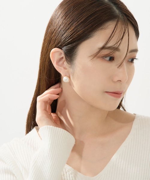 新品同様♡k18♡大粒15㎜♡マベパールピアス♡リフォームお仕立て品 Jewel closet by L&Co. ピアス K18 マベパール レディース