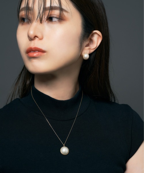未使用　K18 マベパール ピアスチャーム Jewel closet by L&Co. ピアス K18 マベパール レディース