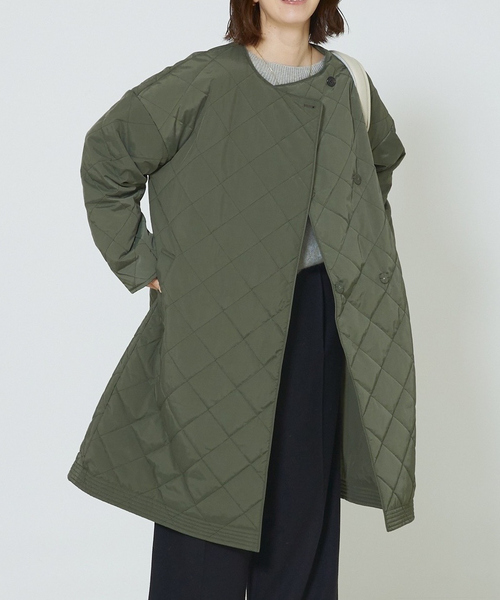 abahouse mavie（アバハウスマヴィ） ノーカラーコート コート キルト