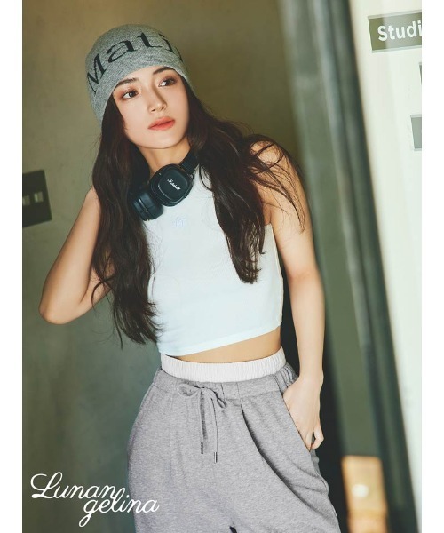 Lunangelina スウェットパンツ ジャージ Double Waist Sweat