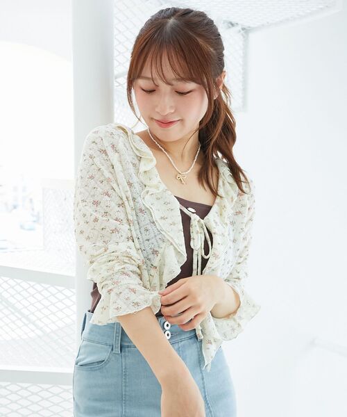 MAJESTIC LEGON（マジェスティックレゴン） tシャツ フリルカラー