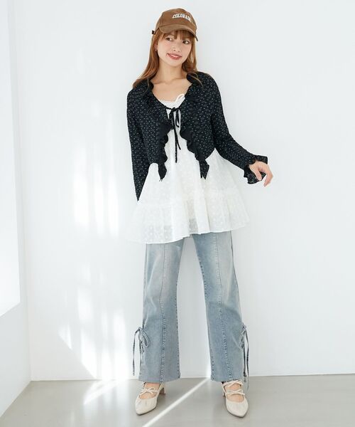 MAJESTIC LEGON（マジェスティックレゴン） tシャツ フリルカラー