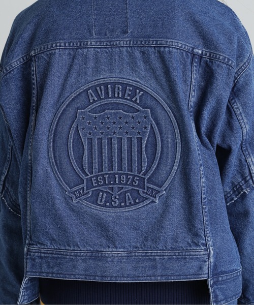 AVIREX（アヴィレックス） デニムジャケット gジャン L/S EMBOSSING