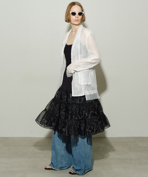 【LOULOUSEOUL】Tutu Midi Skirt チュチュスカート Tutu Midi Skirt (White) - LOULOUSEOUL
