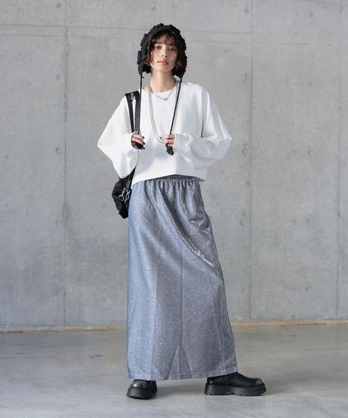 サンローラン　キラキラスカート SAINT LAURENT - サンローラン キラキラスカートの通販 by shop