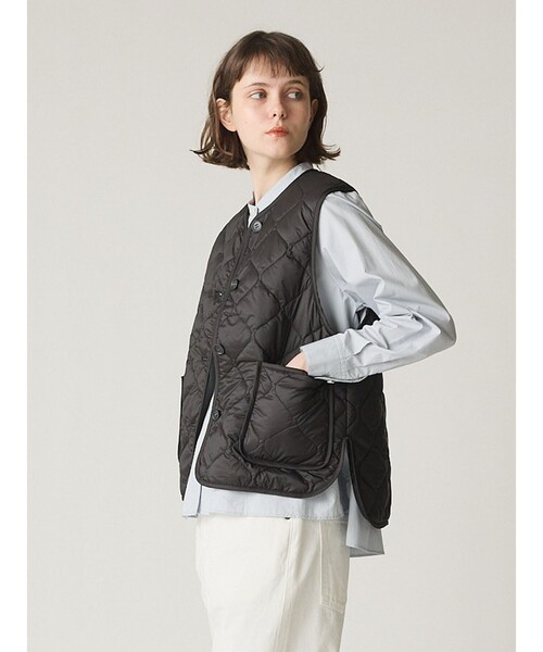 MidiUmi（ミディウミ） ベスト ジレ ショートキルティングベスト