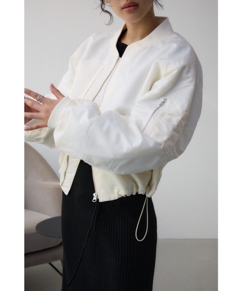 AZUL BY MOUSSY ブルゾン アウター シャーリングMA-1 レディース