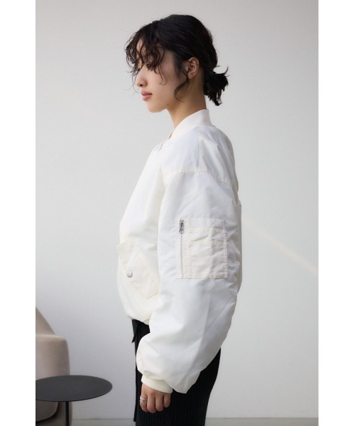 AZUL BY MOUSSY ブルゾン アウター シャーリングMA-1 レディース