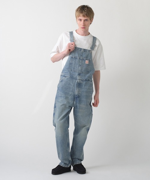 送料無料 Levi's リーバイス ブラウンオーバーオール M 美品 Levi's メンズオーバーオール（サイズ（S/M/L）：M）｜ボトムス