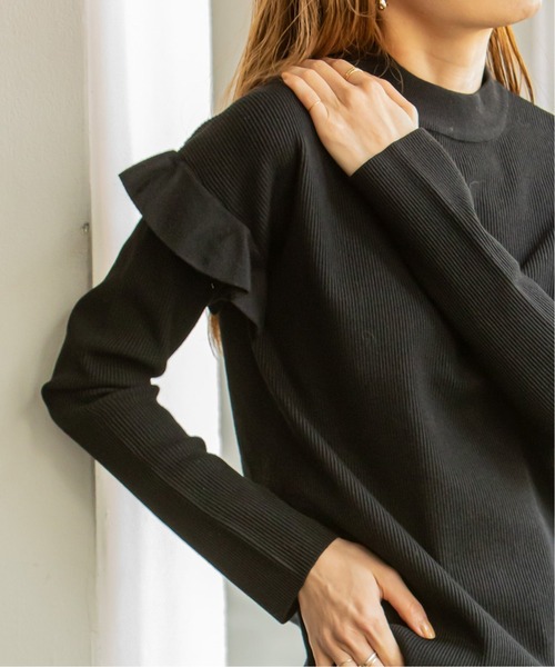 「NOBLE」 長袖ニット FREE ブラック レディース_画像5