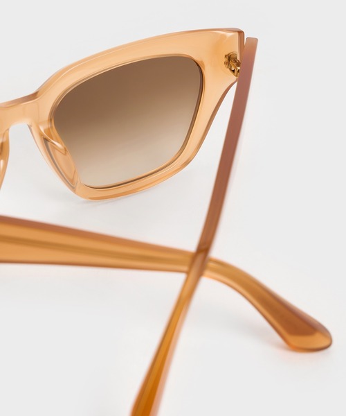 CHARLES ＆ KEITH サングラス リサイクルアセテート キャット