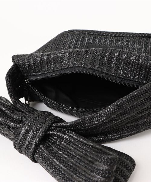 ハンドバッグ RIBBON POUCH RAFFIA_11