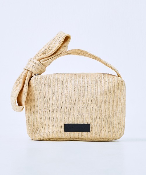 ハンドバッグ RIBBON POUCH RAFFIA_6