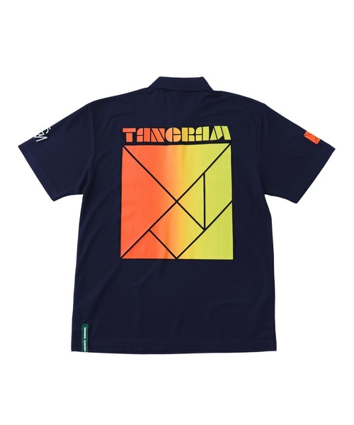 TANGRAM ポロシャツ GRADATION LOGO POLO SHIRTS メンズ