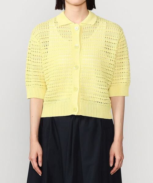 ADAWAS | コットンニット ポロカーディガン ADAWAS カーディガン | コットンニット ポロカーディガン WOMEN
