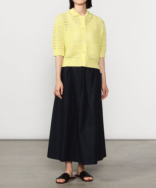 ADAWAS | コットンニット ポロカーディガン ADAWAS カーディガン | コットンニット ポロカーディガン WOMEN