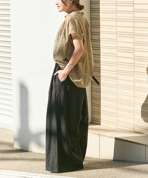 JOURNAL STANDARD ツイル タックキュロット ワイドパンツ　パンツ JOURNAL STANDARD（ジャーナルスタンダード）の「ツイル タック