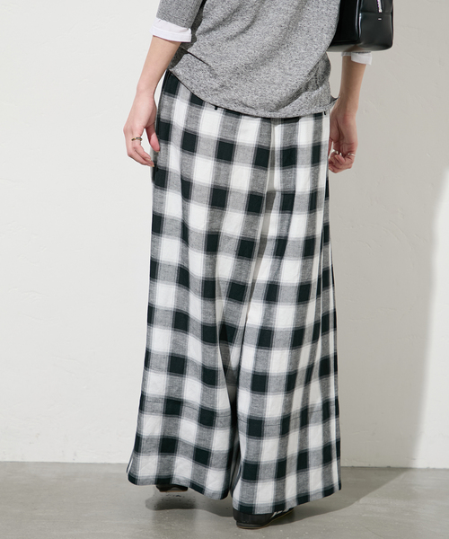 JOURNAL STANDARD パンツ 「洗える」レーヨン麻タックワイド