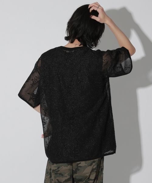 tシャツ 「UNISEX」フラワージャガードスポンジプルオーバー レディース メンズ Anui tシャツ 「UNISEX」フラワージャガードスポンジプル