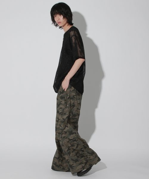 Anui tシャツ 「UNISEX」フラワージャガードスポンジプル