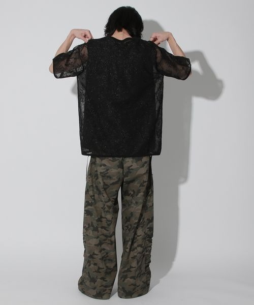 Anui tシャツ 「UNISEX」フラワージャガードスポンジプル