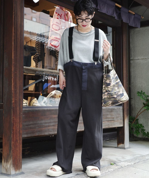 journal standard luxeサスペンダーパンツ JOURNAL STANDARD LUXE パンツ カノコサスペンダーパンツ