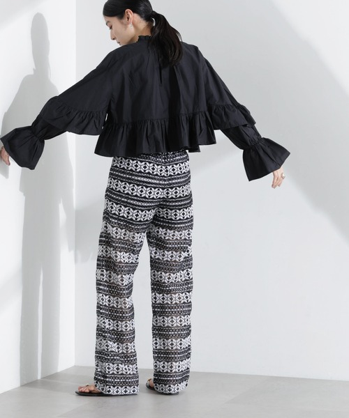 saraページ sara mallika パンツ Sara mallika/COTTON BORDER LACE PANTS